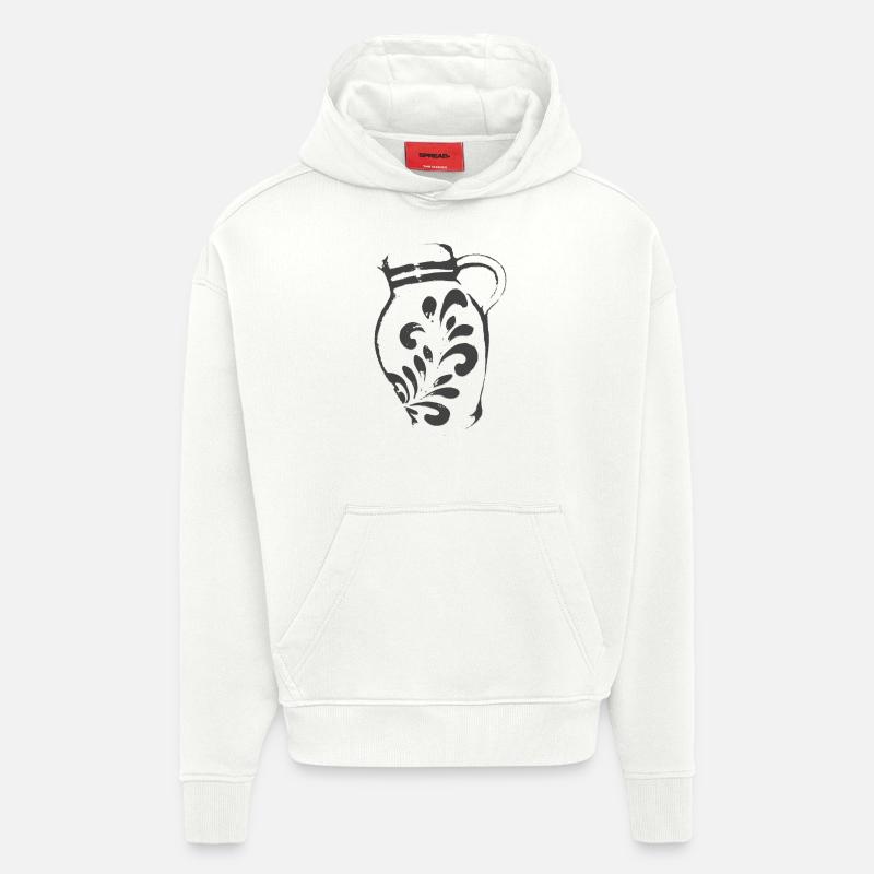 Bembel grau - Hoodie- made by SPREAD  - OFF WHITE