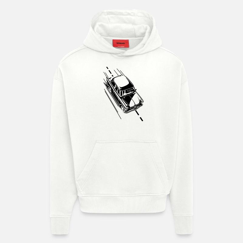 auf Tour - Sweat à capuche bio épais oversize fabriqué en UE - OFF WHITE