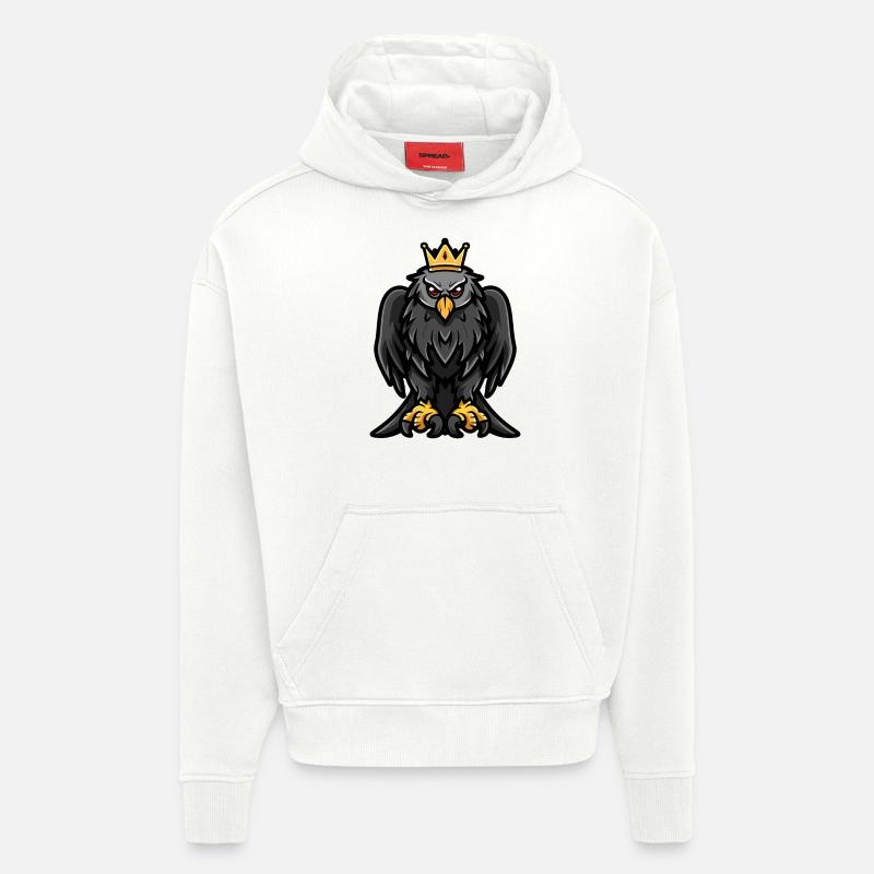 Harpyie Vogel Comic Krone - Hoodie- made by SPREAD  - OFF WHITE