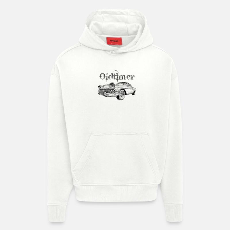 Oldtimer - Sweat à capuche bio épais oversize fabriqué en UE - OFF WHITE