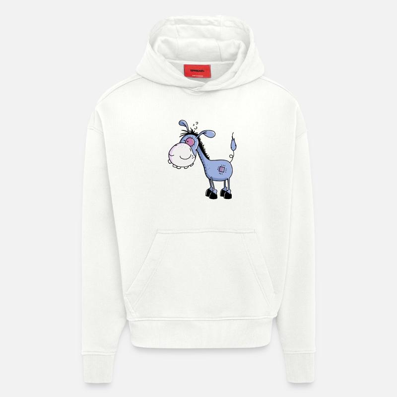 Esel - Langohresel - Eselchen - Hoodie- made by SPREAD  - OFF WHITE