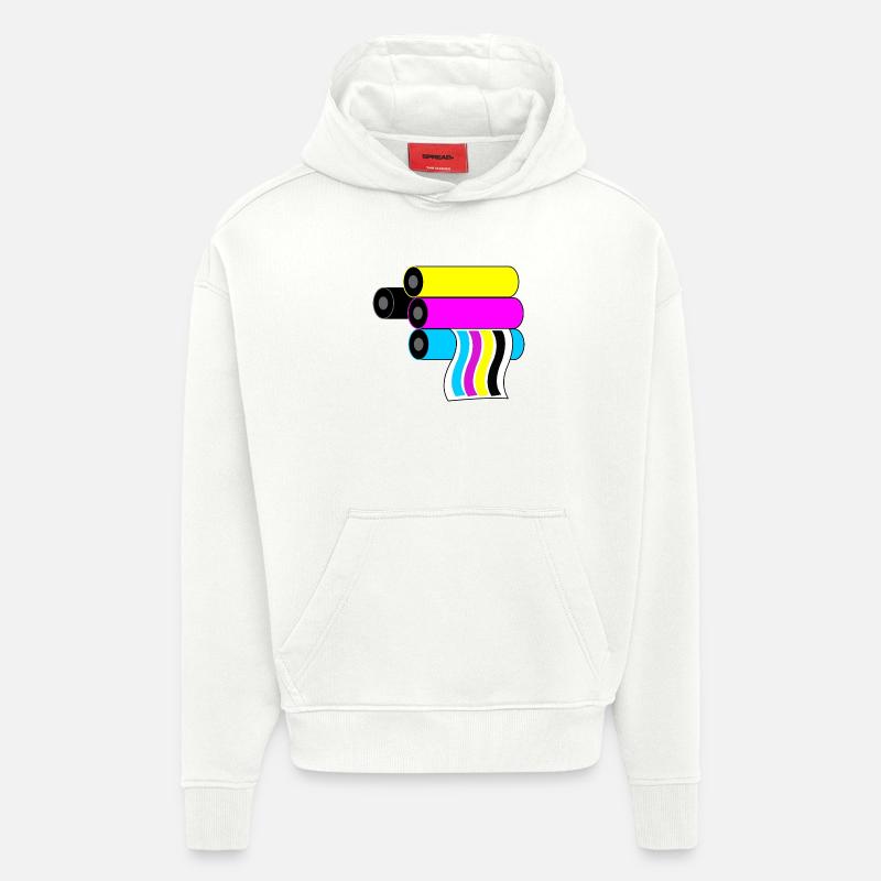Impression du logo 3 - Sweat à capuche bio épais oversize fabriqué en UE - OFF WHITE