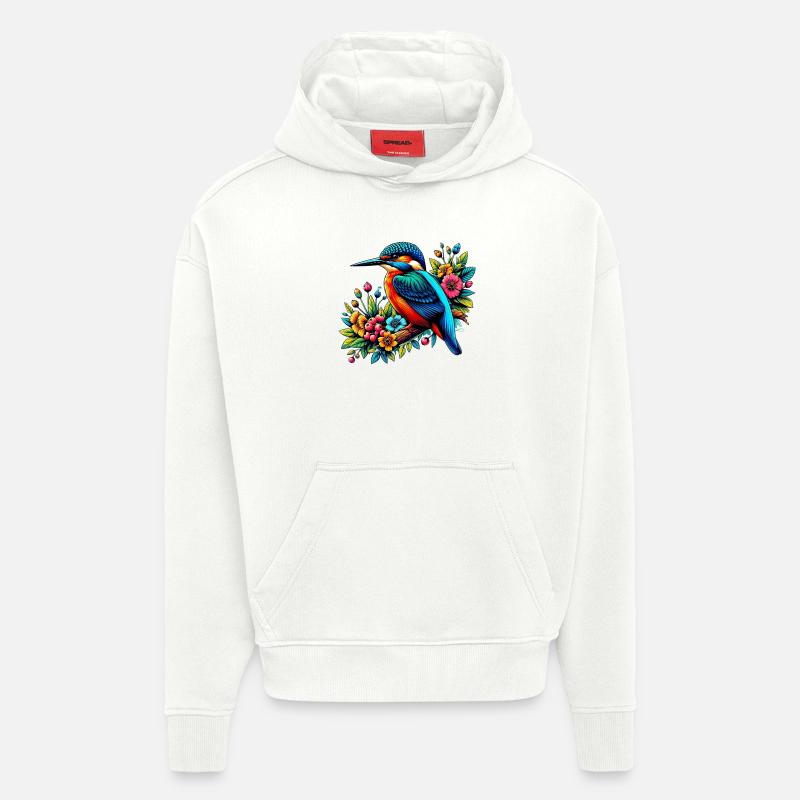 Eisvogel - Hoodie- made by SPREAD  - OFF WHITE