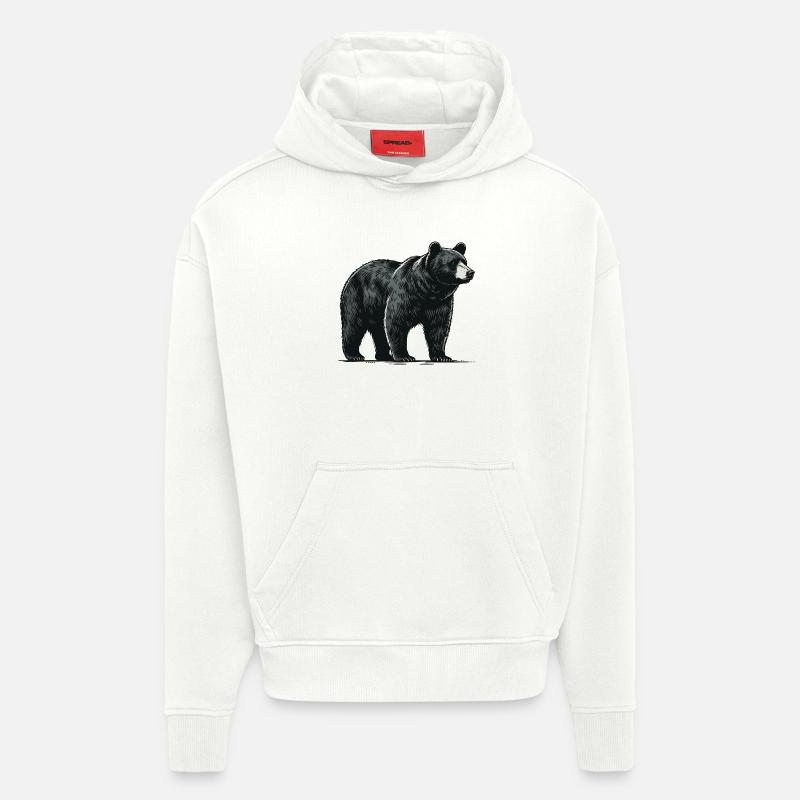 Baribal - Sweat à capuche bio épais oversize fabriqué en UE - OFF WHITE