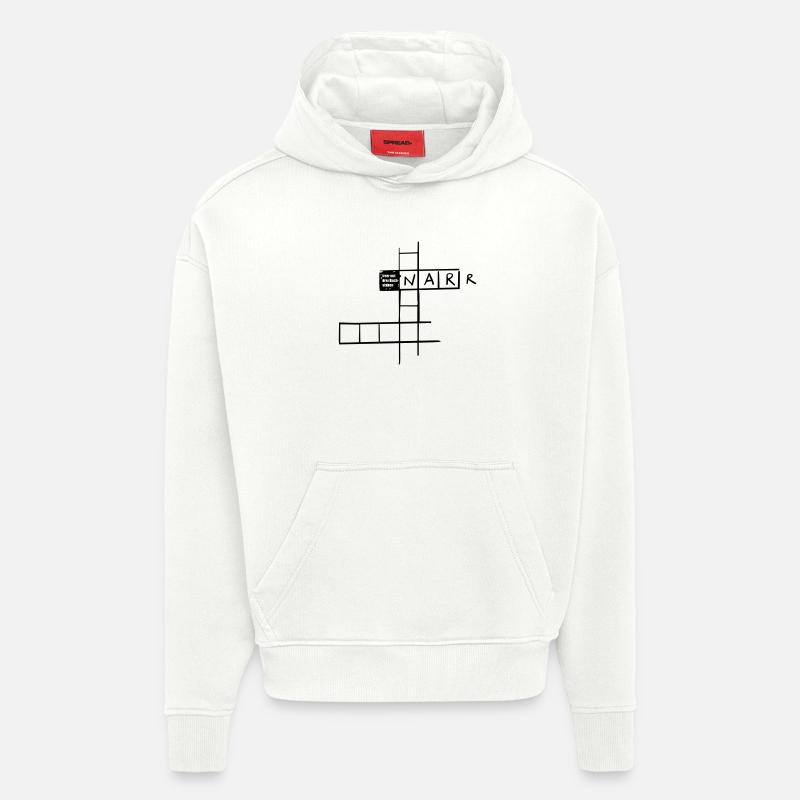 Irrer mit 3 Buchstaben - Hoodie- made by SPREAD  - OFF WHITE