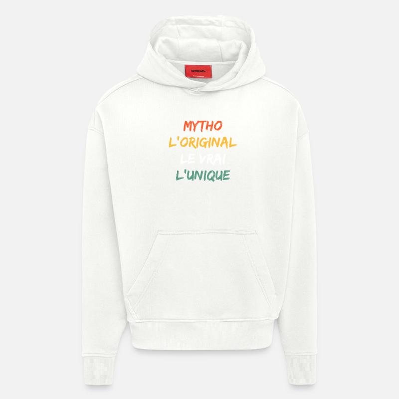 Mytho Original Le Vrai Unique - Sweat à capuche bio épais oversize fabriqué en UE - OFF WHITE
