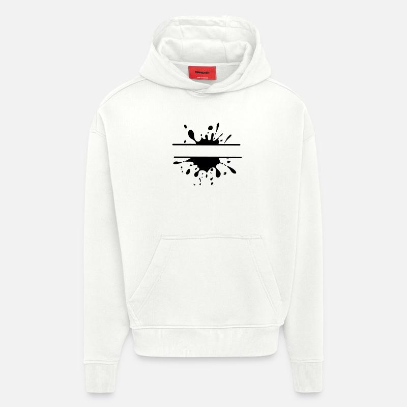Mud Run Splash – Customisable Design - Hoodie- made by SPREAD  - OFF WHITE