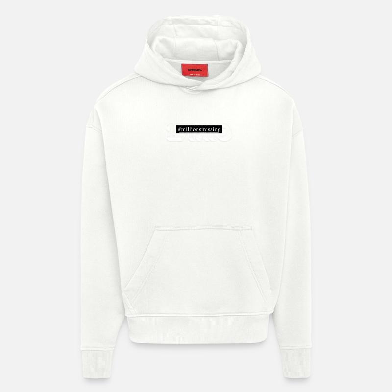 EM/SFC millionsblanc manquant - Sweat à capuche bio épais oversize fabriqué en UE - OFF WHITE