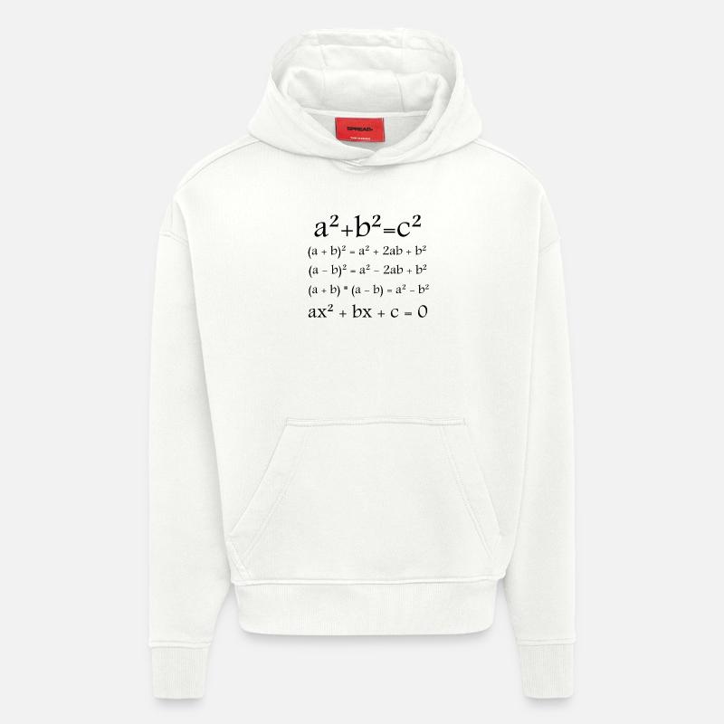 Mathematik / Math / Formel - Hoodie- made by SPREAD  - OFF WHITE