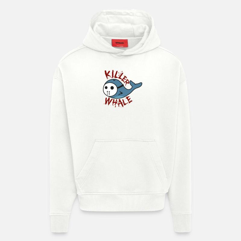 Killer Wal lustige Geschenkidee - Hoodie- made by SPREAD - OFF WHITE