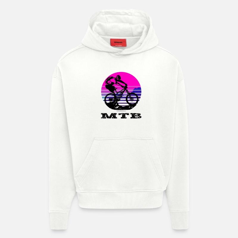 VTT - Sweat à capuche bio épais oversize fabriqué en UE - OFF WHITE