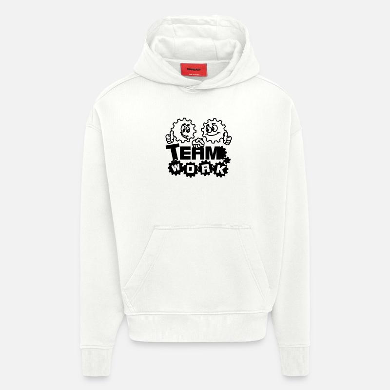 Gemeinschaftsarbeit - Hoodie- made by SPREAD  - OFF WHITE
