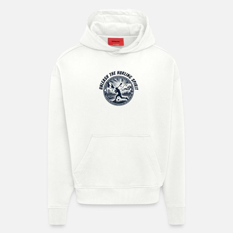 Entfesseln Sie den Hurling-Geist - Hoodie- made by SPREAD  - OFF WHITE