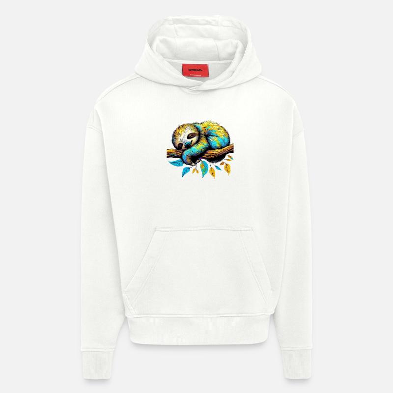 Faultier - Hoodie- made by SPREAD  - OFF WHITE