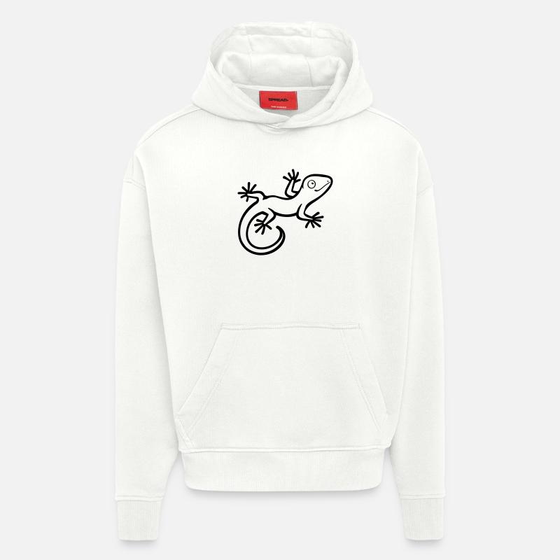 lizard - Hoodie- made by SPREAD - OFF WHITE
