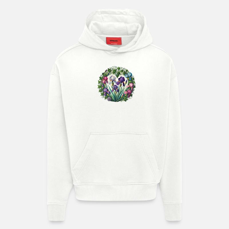 Iris - Sweat à capuche bio épais oversize fabriqué en UE - OFF WHITE