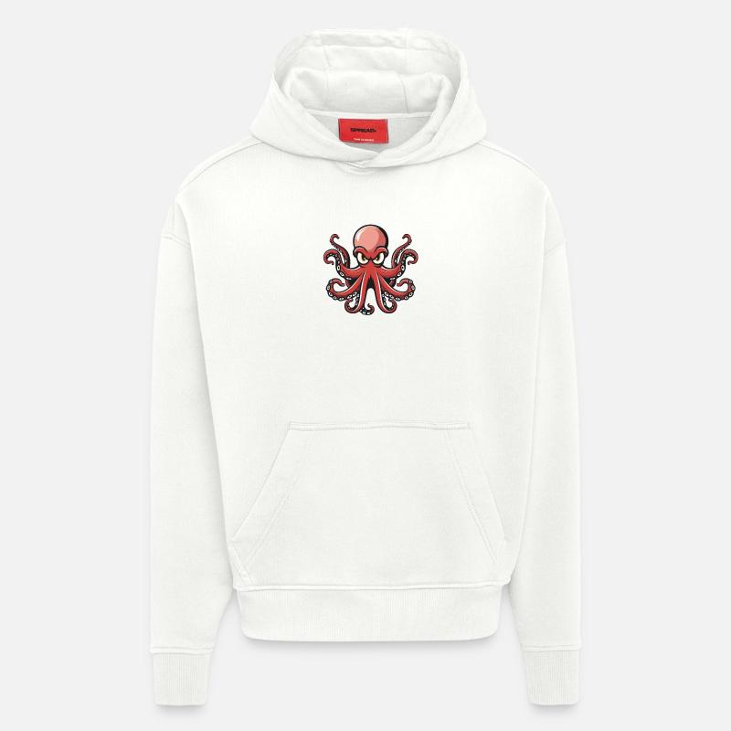 Octopus Octopus - Hoodie- made by SPREAD  - OFF WHITE