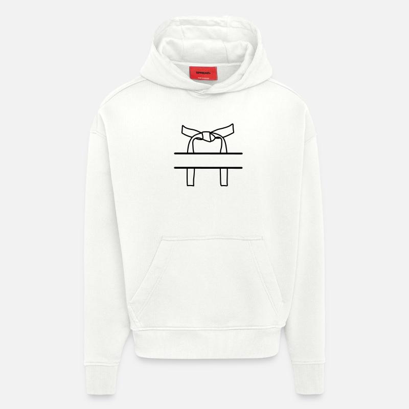 Transparentes Band oder Obi - Hoodie- made by SPREAD  - OFF WHITE