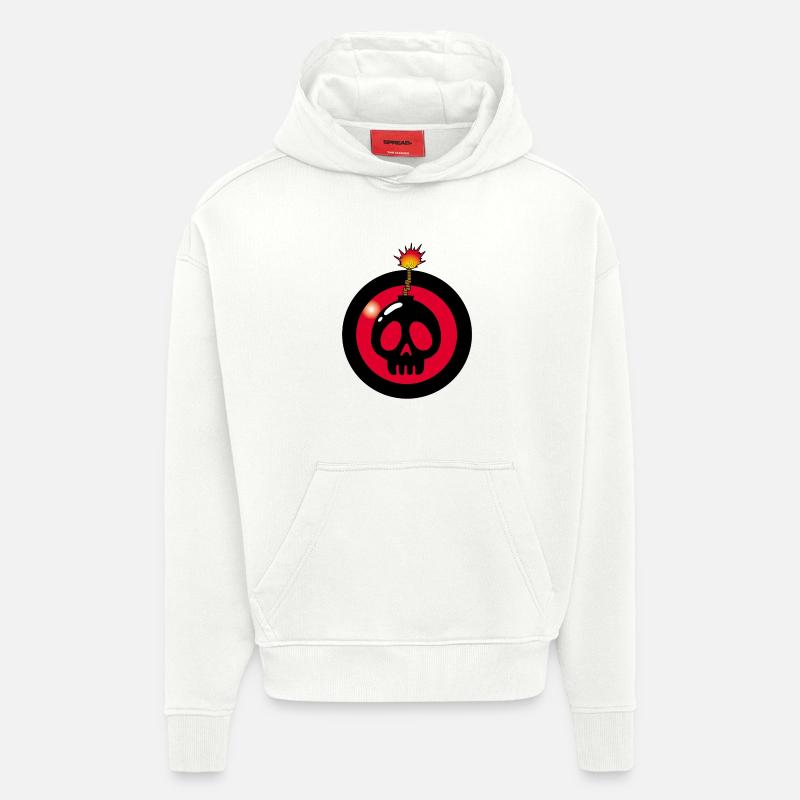 Explodierender Schädel - Hoodie- made by SPREAD  - OFF WHITE