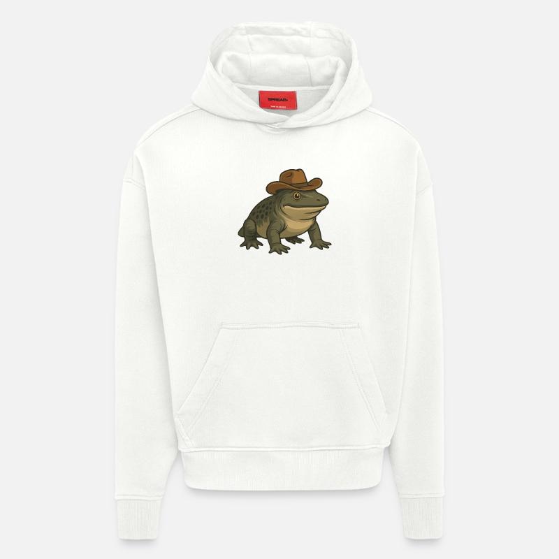 Urzeitliches Amphibium Cartoon Texas Evolution - Hoodie- made by SPREAD - OFF WHITE