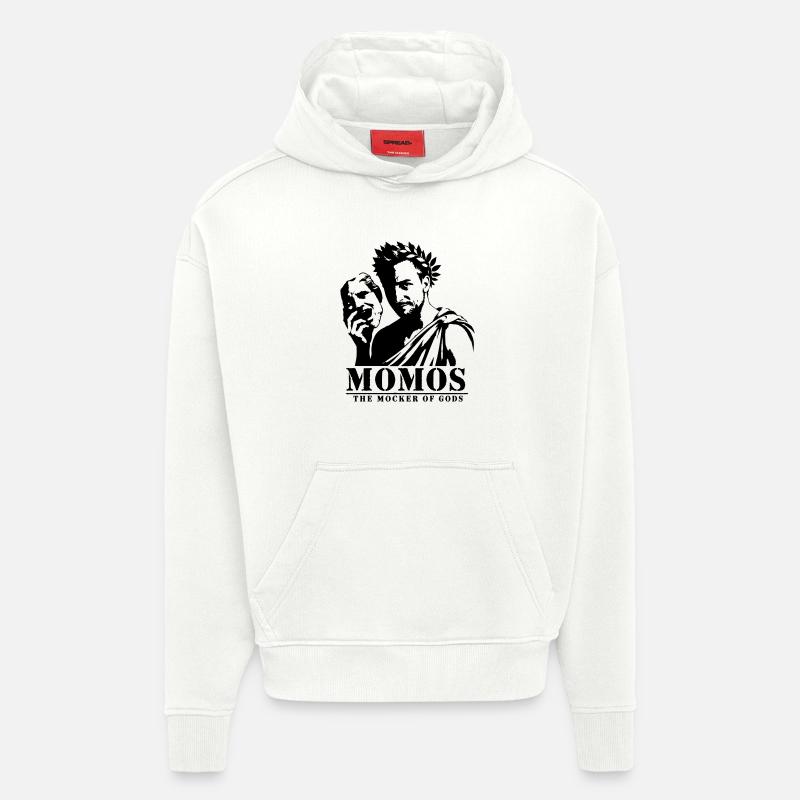 Momos - Sweat à capuche bio épais oversize fabriqué en UE - OFF WHITE