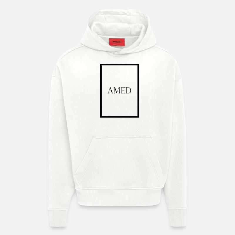 Amed, schlichter Statement Schriftzug - Hoodie- made by SPREAD  - OFF WHITE