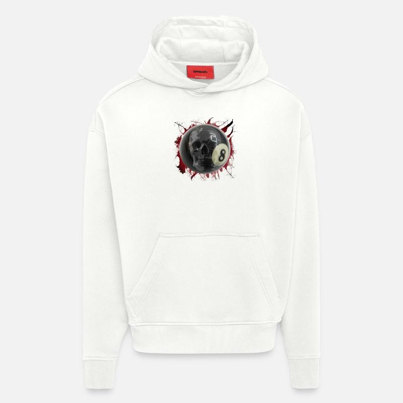eigth by customstyle - Sweat à capuche bio épais oversize fabriqué en UE - OFF WHITE
