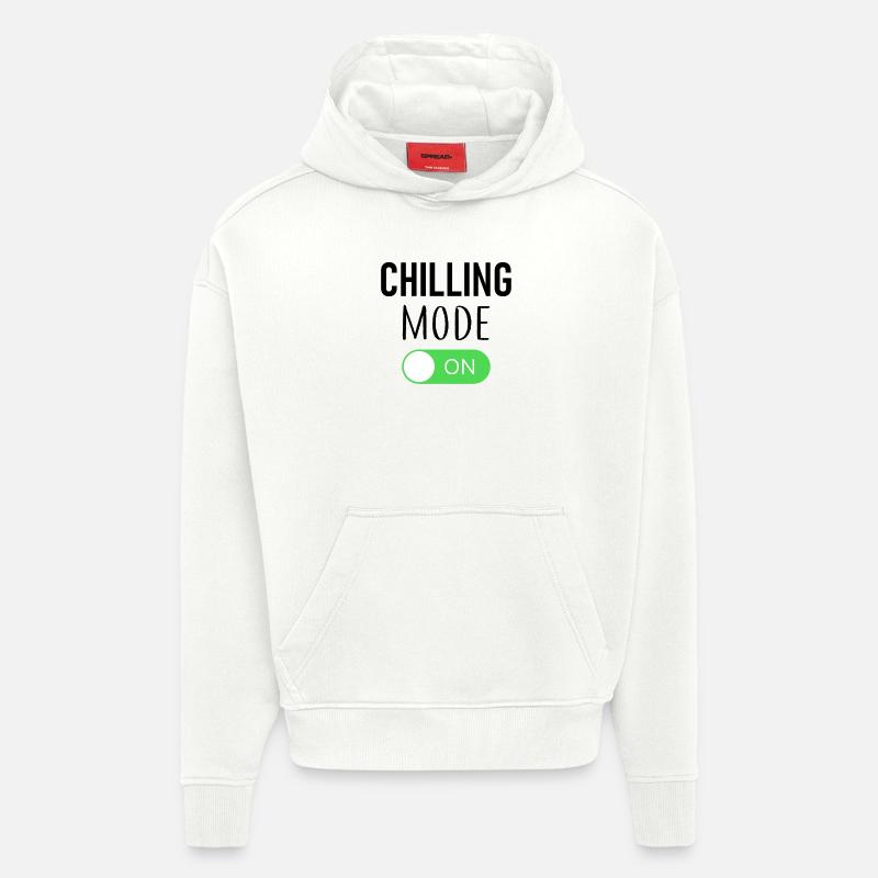 Mode refroidissement activé - Sweat à capuche bio épais oversize fabriqué en UE - OFF WHITE