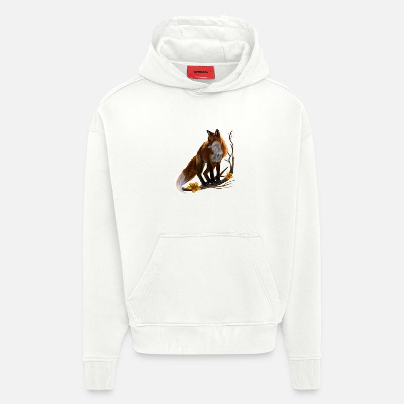 Fuchs - Hoodie- made by SPREAD  - OFF WHITE