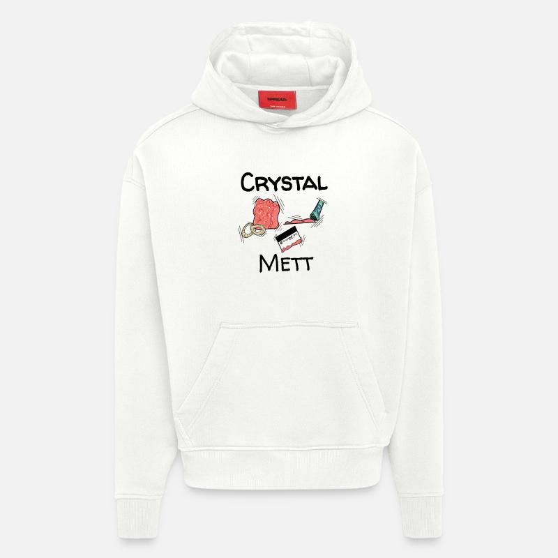 Mett - Crystal Mett - Hoodie- made by SPREAD  - OFF WHITE