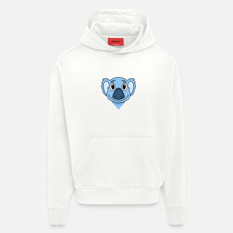 Koala - Sweat à capuche bio épais oversize fabriqué en UE - OFF WHITE