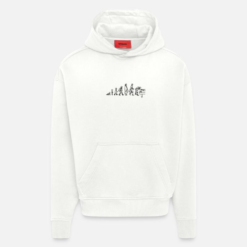 Billard Evolution - Hoodie- made by SPREAD  - OFF WHITE