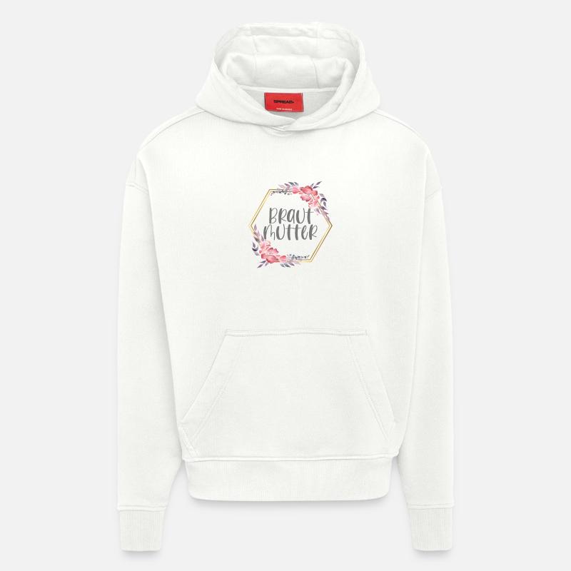 Brautmutter Verlobung Boho Team Bride Geschenk - Hoodie- made by SPREAD  - OFF WHITE