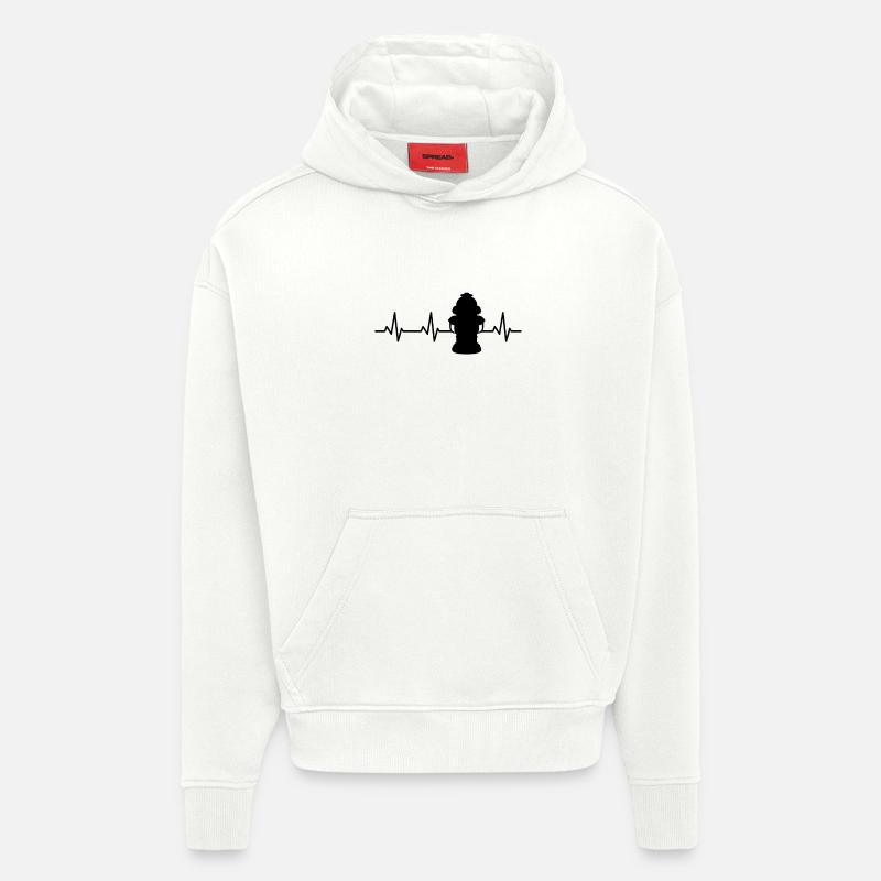 Feuerhydrant Pulsschlag - Hoodie- made by SPREAD  - OFF WHITE