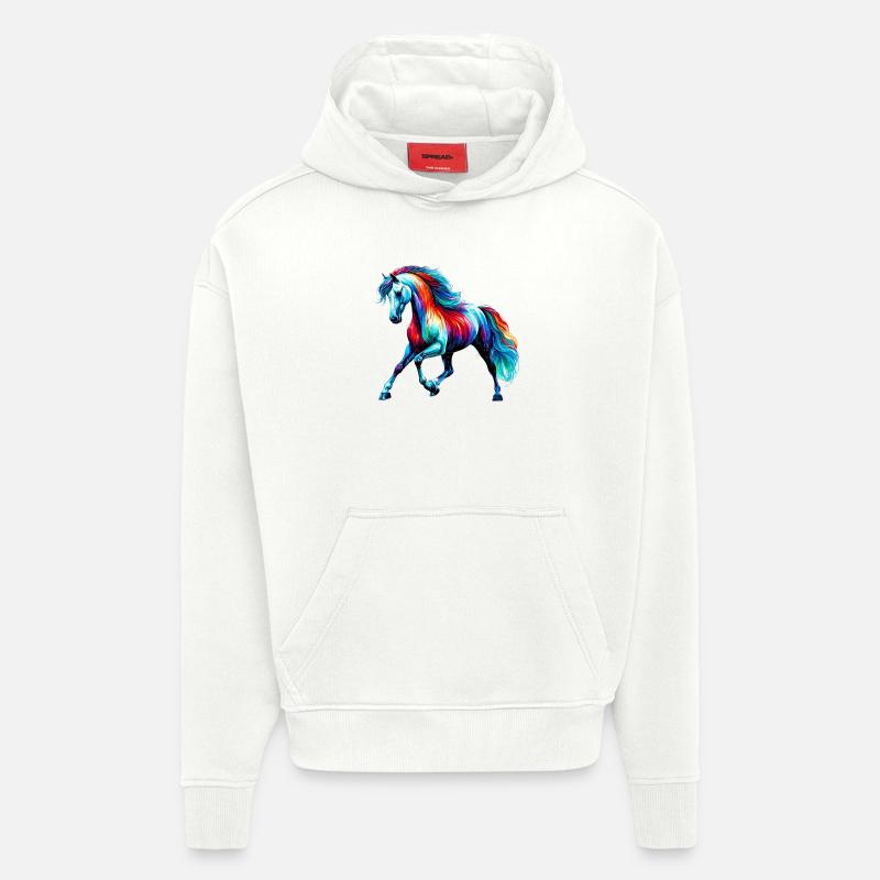 Pferd - Hoodie- made by SPREAD - OFF WHITE