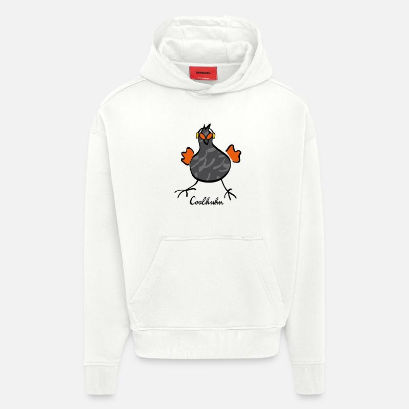 02 Cool Chicken 34 - Hoodie- made by SPREAD  - OFF WHITE