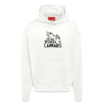 Canabis Hanf Kiffen - Hoodie- made by SPREAD  - OFF WHITE - Vorne