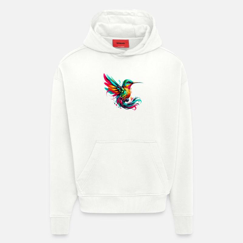Colibri - Sweat à capuche bio épais oversize fabriqué en UE - OFF WHITE