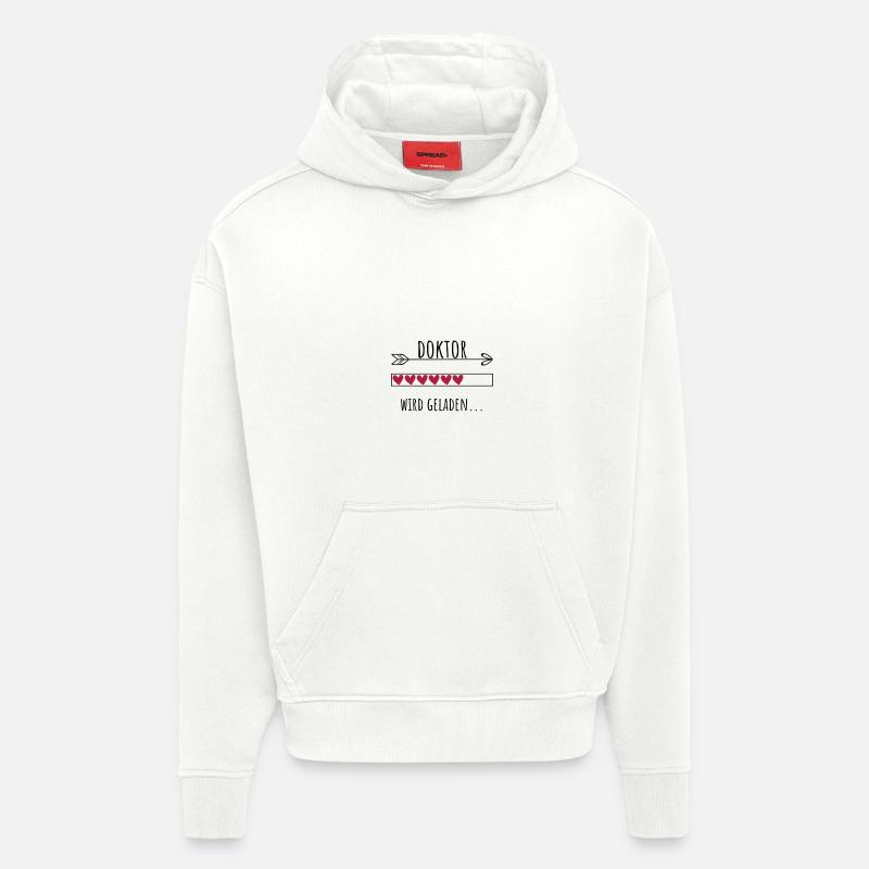 Doktor Personalisierter Beruf Mädchen - Hoodie- made by SPREAD  - OFF WHITE