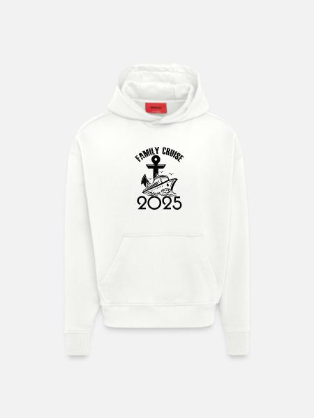 Family cruise 2025 - Hoodie- made by SPREAD  - OFF WHITE