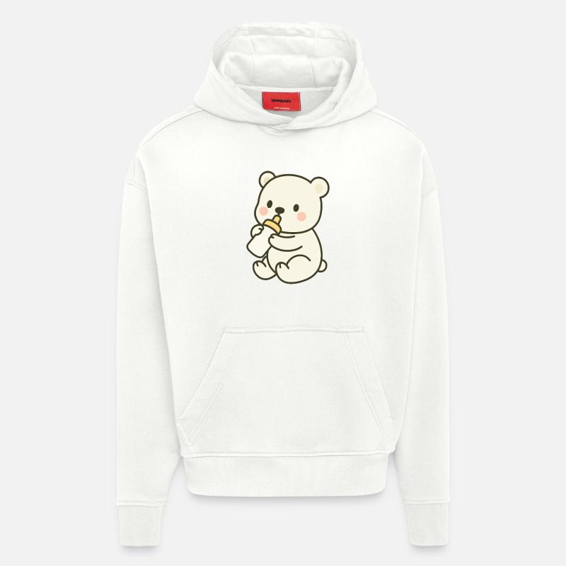 Milchzeit im Eis - Hoodie- made by SPREAD  - OFF WHITE