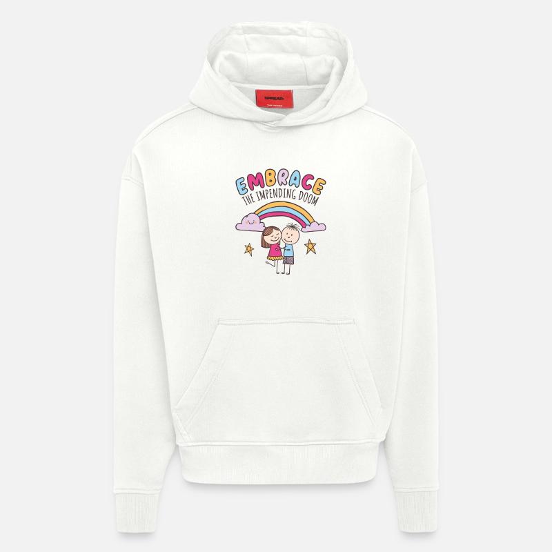 Umarme das drohende Unheil - Hoodie- made by SPREAD  - OFF WHITE