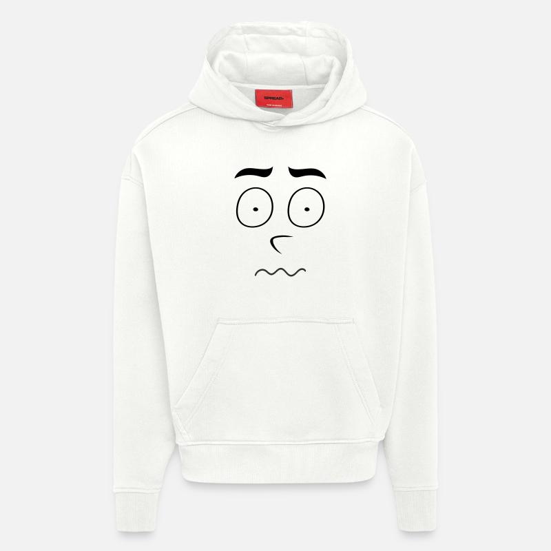 Unscharfes Gesicht - Hoodie- made by SPREAD  - OFF WHITE
