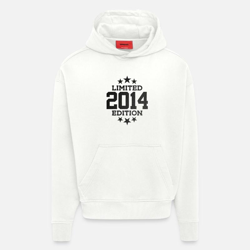 ÉDITION LIMITÉE 2014 12E ANNIVERSAIRE - Sweat à capuche bio épais oversize fabriqué en UE - OFF WHITE