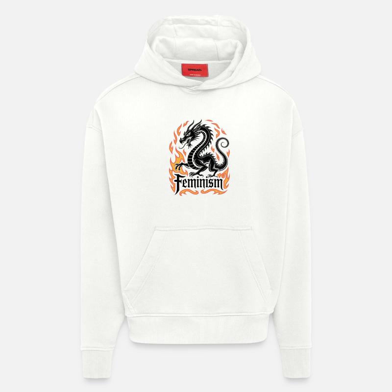 Flame Ring Fire Frame - Hoodie- made by SPREAD  - OFF WHITE