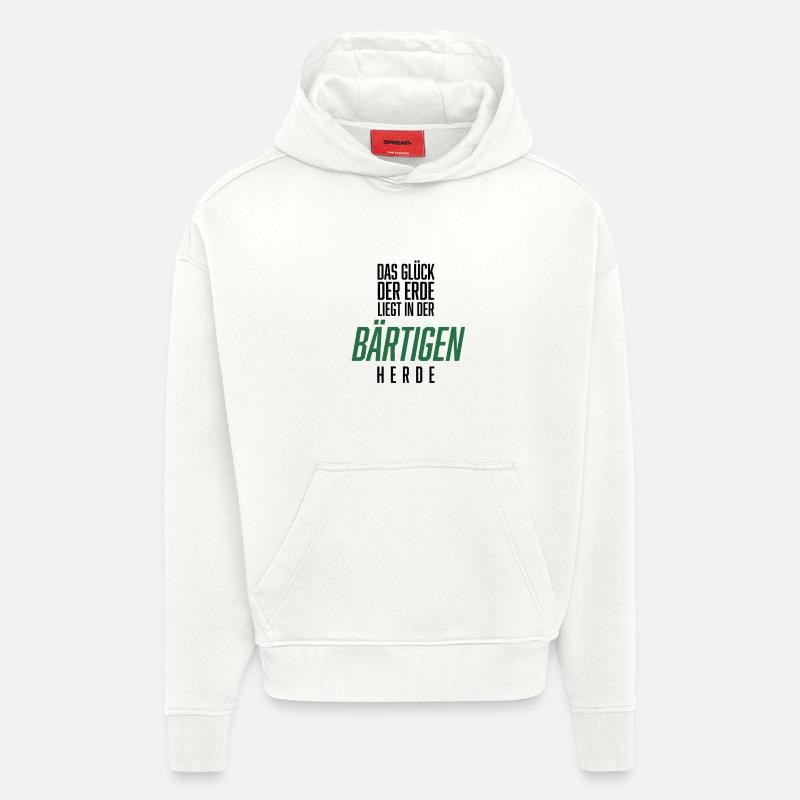 Bart, Bartträger, Lustiger Spruch, Bärtige Herde - Hoodie- made by SPREAD  - OFF WHITE