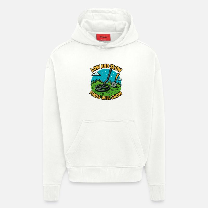 Niedrige und langsame Funde zeigen Metallerkennung - Hoodie- made by SPREAD  - OFF WHITE
