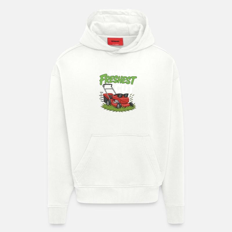 Blocs Coupe la Plus Fraîche - Sweat à capuche bio épais oversize fabriqué en UE - OFF WHITE