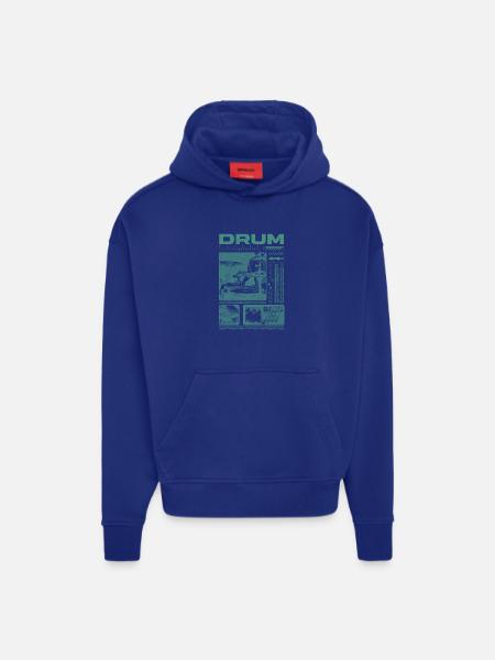 Rock Drummer Drum Player Streetwear - Hoodie- made by SPREAD  - OFF WHITE