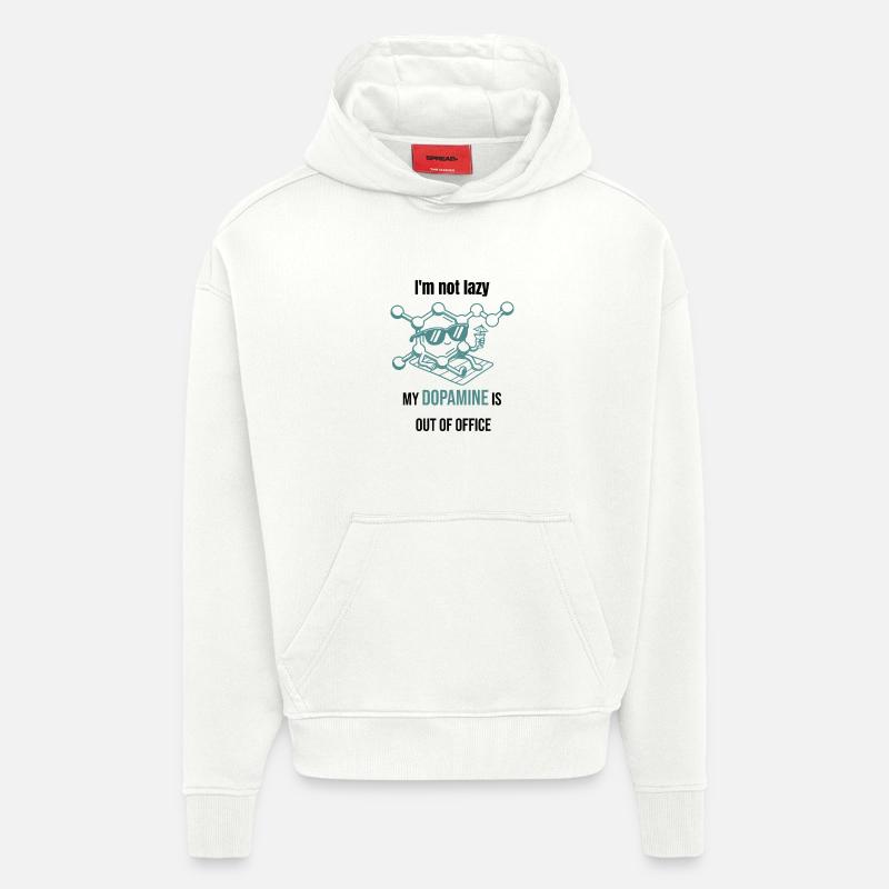 Dopamin Molekül - I`m Not Lazy - Hoodie- made by SPREAD  - OFF WHITE